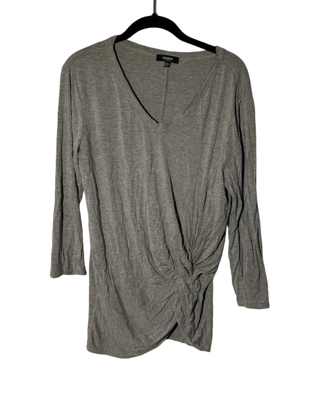 Premise Studio Gray Long Sleeve Top Size Large